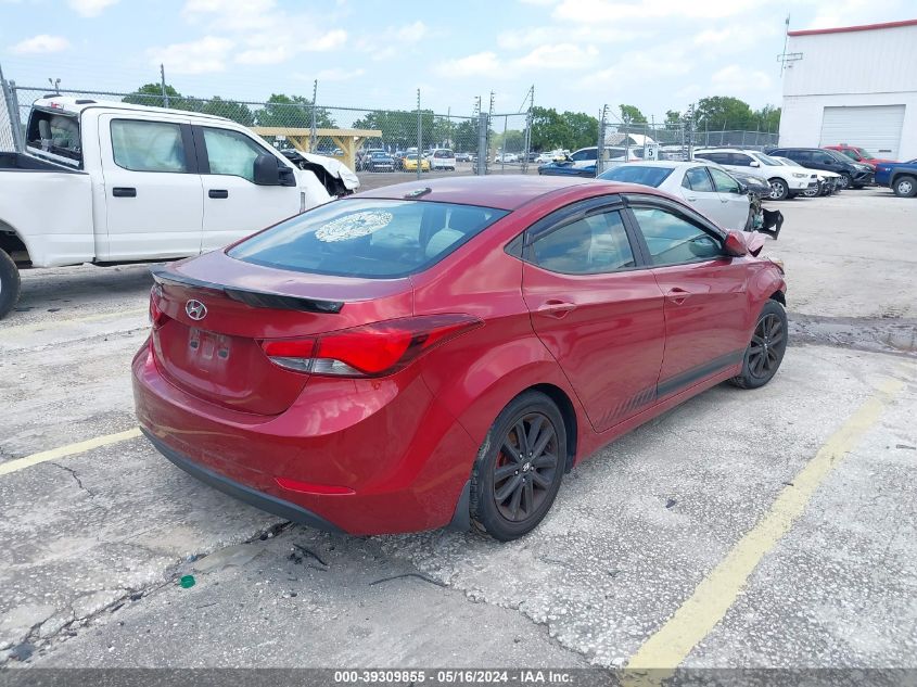 2016 Hyundai Elantra Se/Sport/Limited VIN: 5NPDH4AE7GH667107 Lot: 39309855