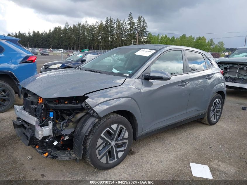 KM8K33AG7PU179021 Hyundai Kona Electric SEL 2