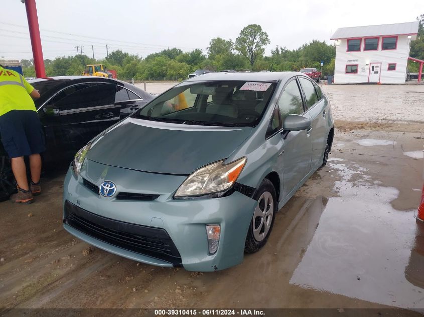 2013 Toyota Prius Two VIN: JTDKN3DU4D1711838 Lot: 39310415