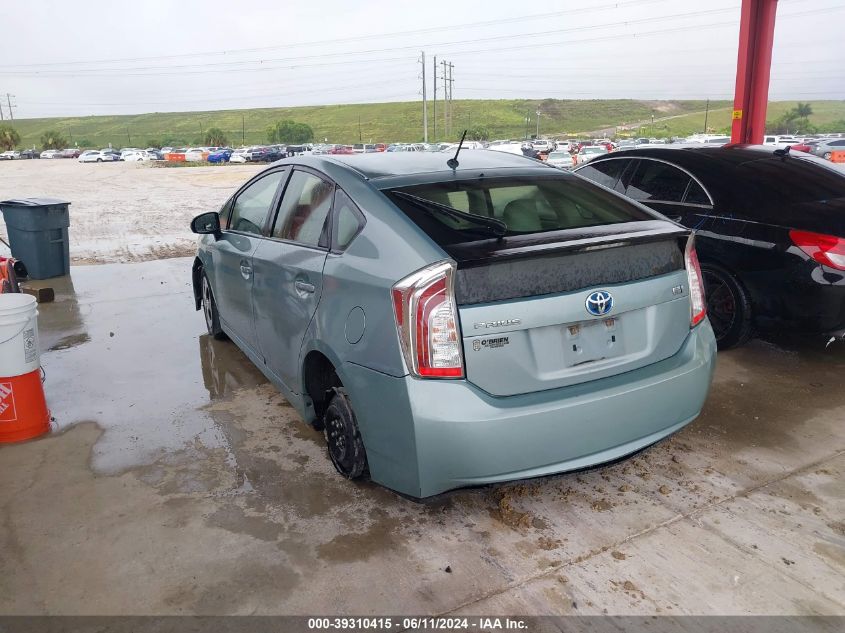 2013 Toyota Prius Two VIN: JTDKN3DU4D1711838 Lot: 39310415