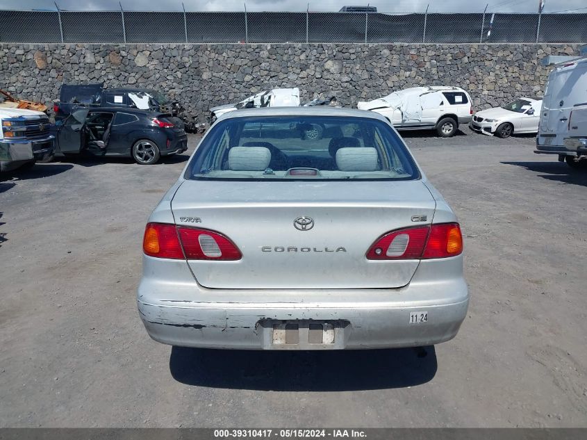 2000 Toyota Corolla Ce VIN: 1NXBR12EXYZ325008 Lot: 39310417