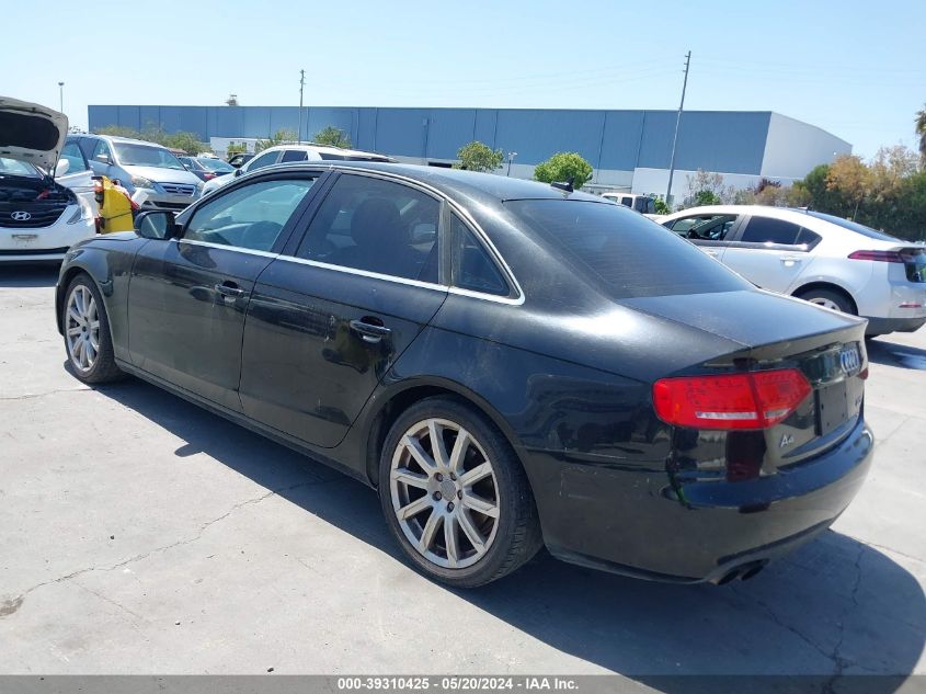 2011 Audi A4 2.0T Premium VIN: WAUEFAFL8BN056296 Lot: 39310425