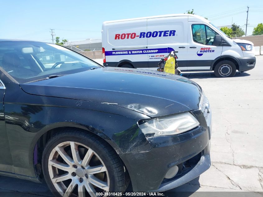 2011 Audi A4 2.0T Premium VIN: WAUEFAFL8BN056296 Lot: 39310425