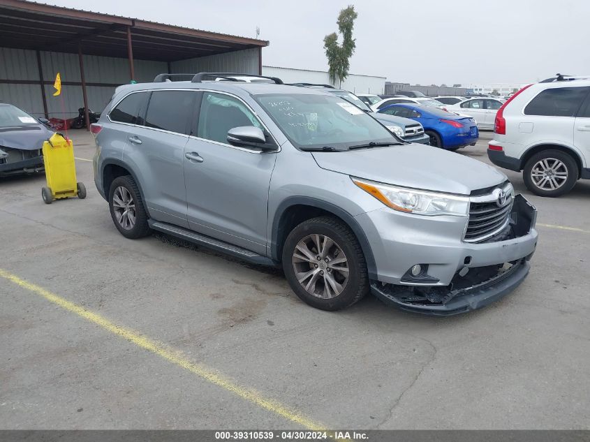 5TDZKRFH8FS107810 2015 TOYOTA HIGHLANDER - Image 1