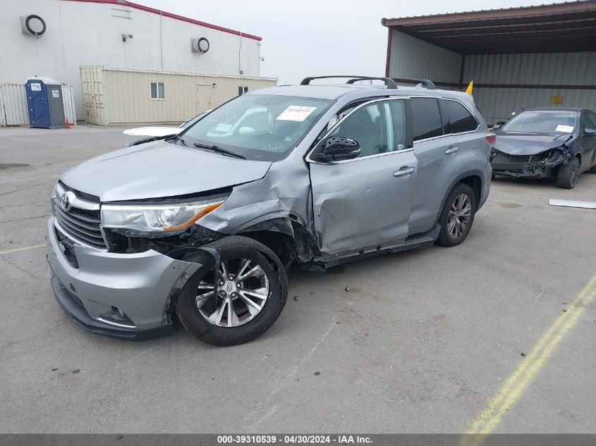 5TDZKRFH8FS107810 2015 TOYOTA HIGHLANDER - Image 2