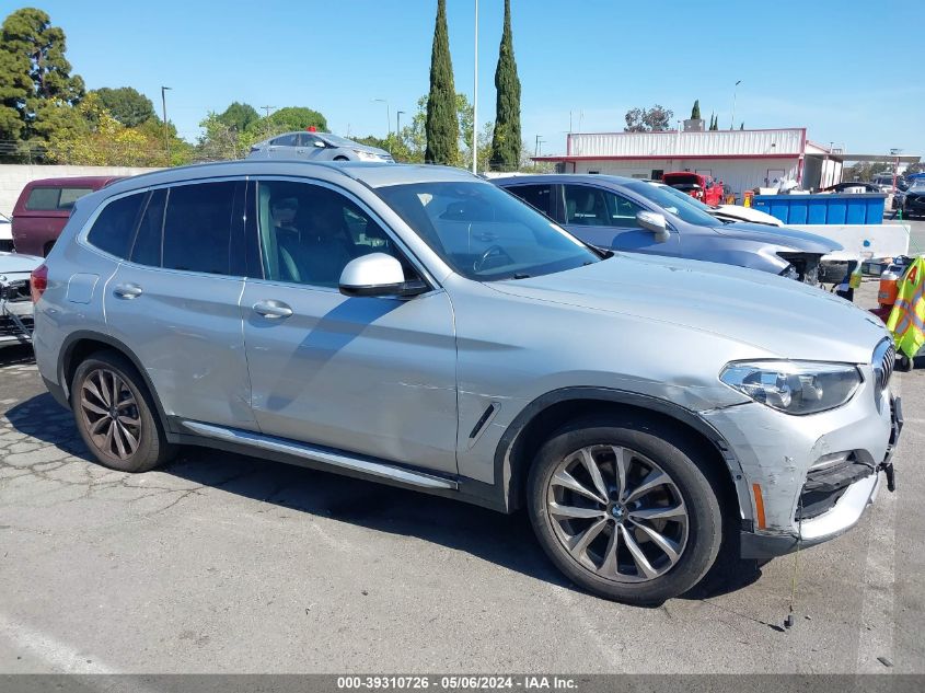 2019 BMW X3 Sdrive30I VIN: 5UXTR7C57KLF33744 Lot: 39310726