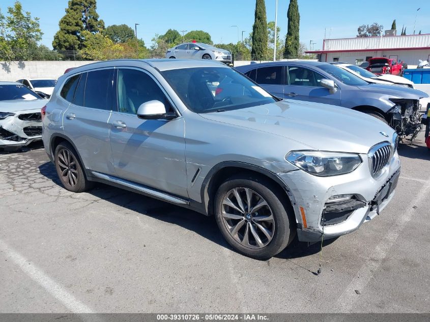 2019 BMW X3 Sdrive30I VIN: 5UXTR7C57KLF33744 Lot: 39310726