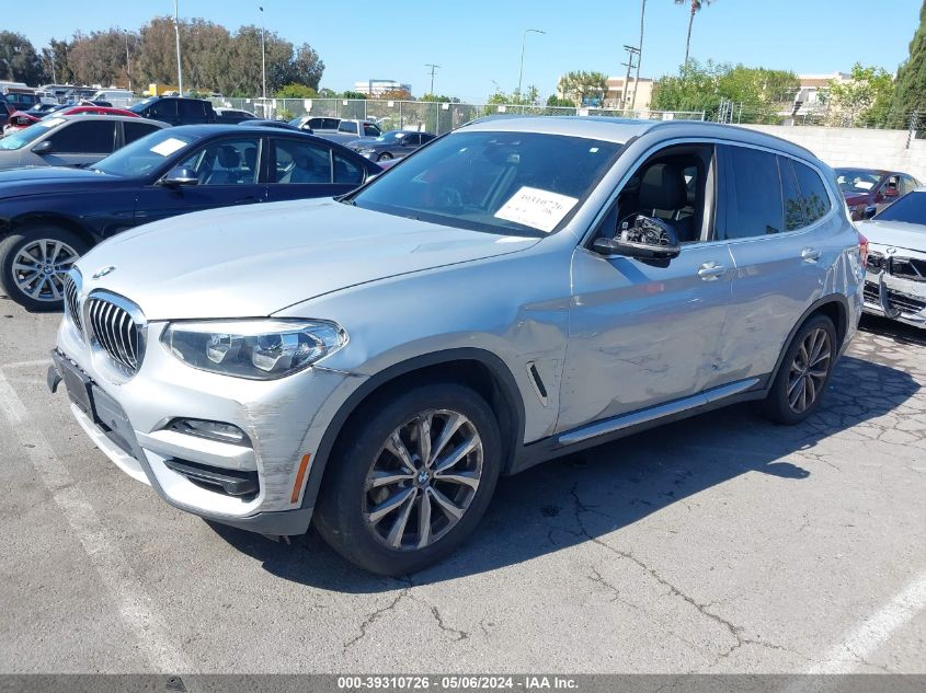 2019 BMW X3 Sdrive30I VIN: 5UXTR7C57KLF33744 Lot: 39310726