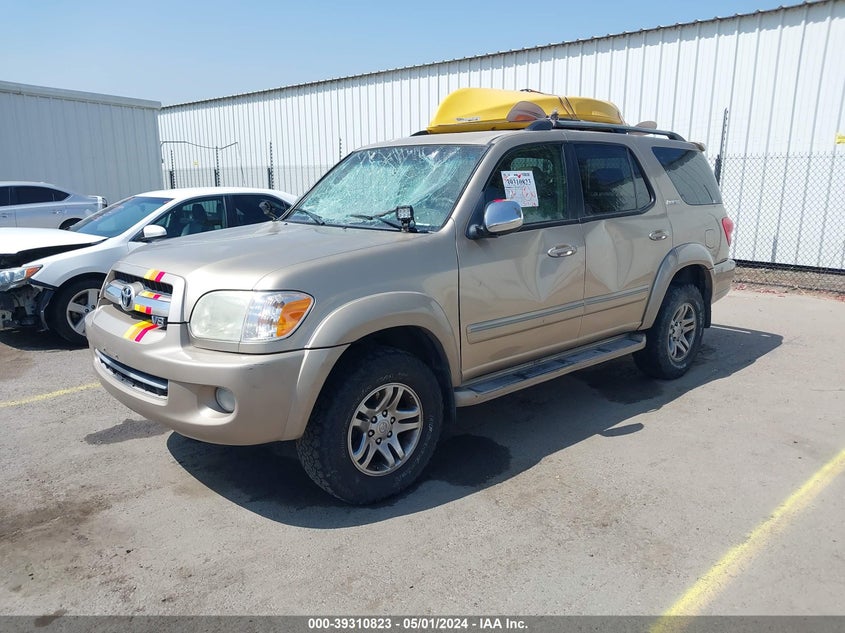2007 Toyota Sequoia Limited V8 VIN: 5TDZT38A77S294663 Lot: 39310823