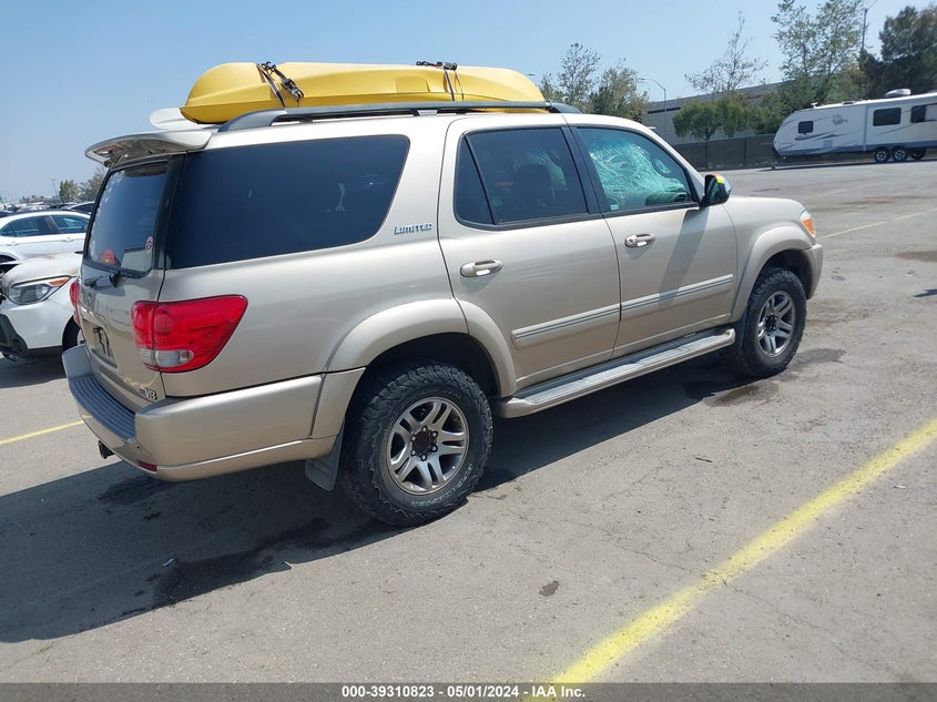 2007 Toyota Sequoia Limited V8 VIN: 5TDZT38A77S294663 Lot: 39310823