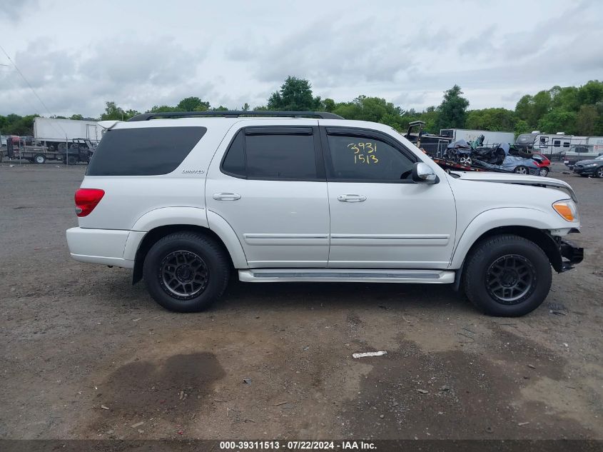 2007 Toyota Sequoia Limited V8 VIN: 5TDBT48A77S287901 Lot: 39311513