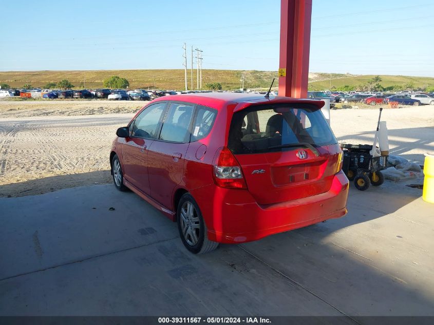 JHMGD38678S002064 | 2008 HONDA FIT