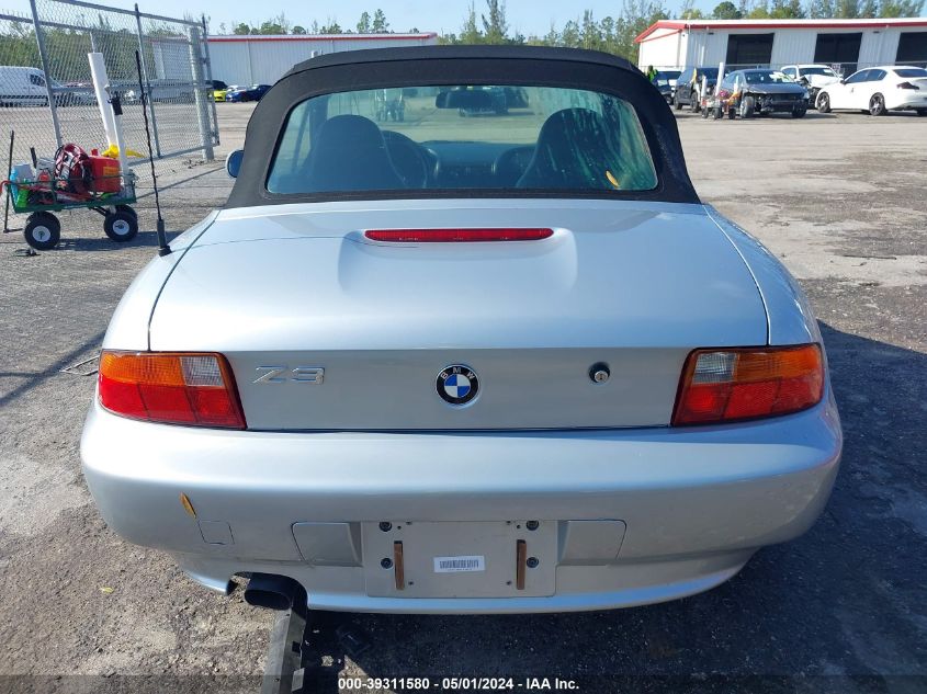 4USCH7320VLB79512 1997 BMW Z3 1.9L Roadster