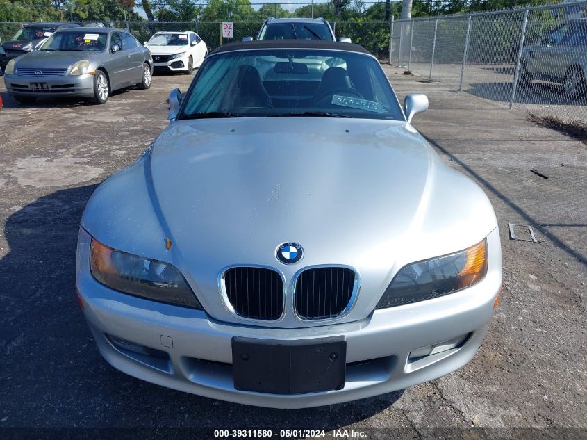 1997 BMW Z3 1.9L Roadster VIN: 4USCH7320VLB79512 Lot: 39311580