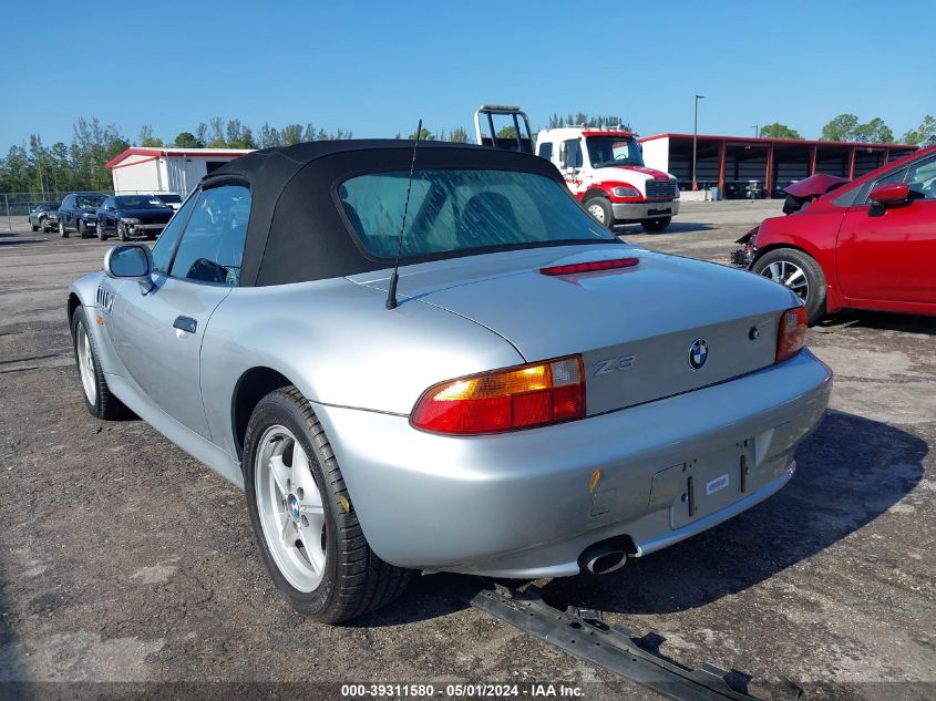 1997 BMW Z3 1.9L Roadster VIN: 4USCH7320VLB79512 Lot: 39311580