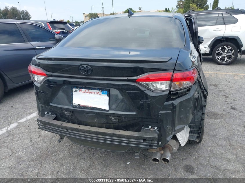 VIN 5YFS4MCE1NP119605 2022 TOYOTA COROLLA SE NIGHTSHADE EDITION