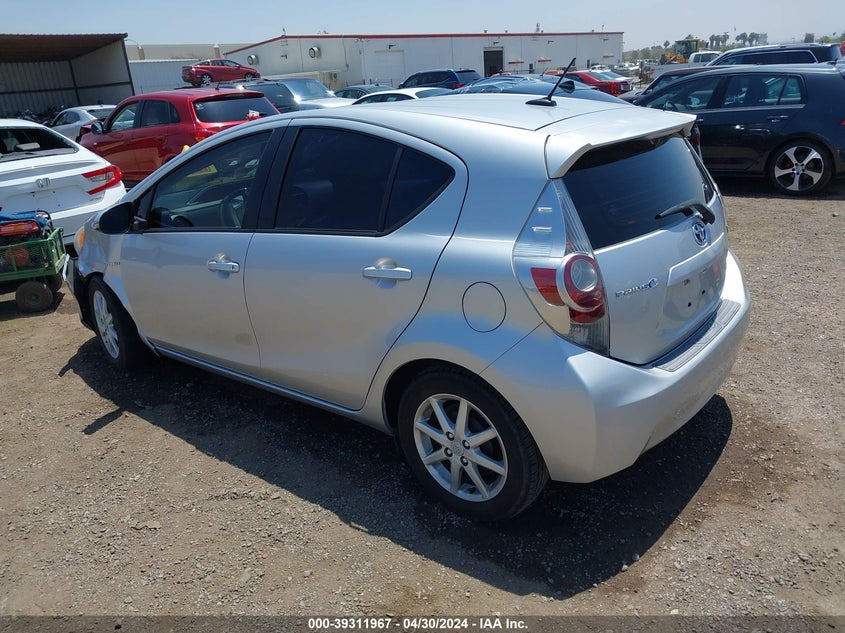 2012 Toyota Prius C Three VIN: JTDKDTB39C1010045 Lot: 39311967