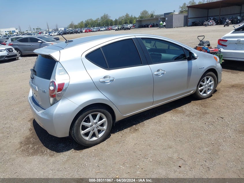 2012 Toyota Prius C Three VIN: JTDKDTB39C1010045 Lot: 39311967