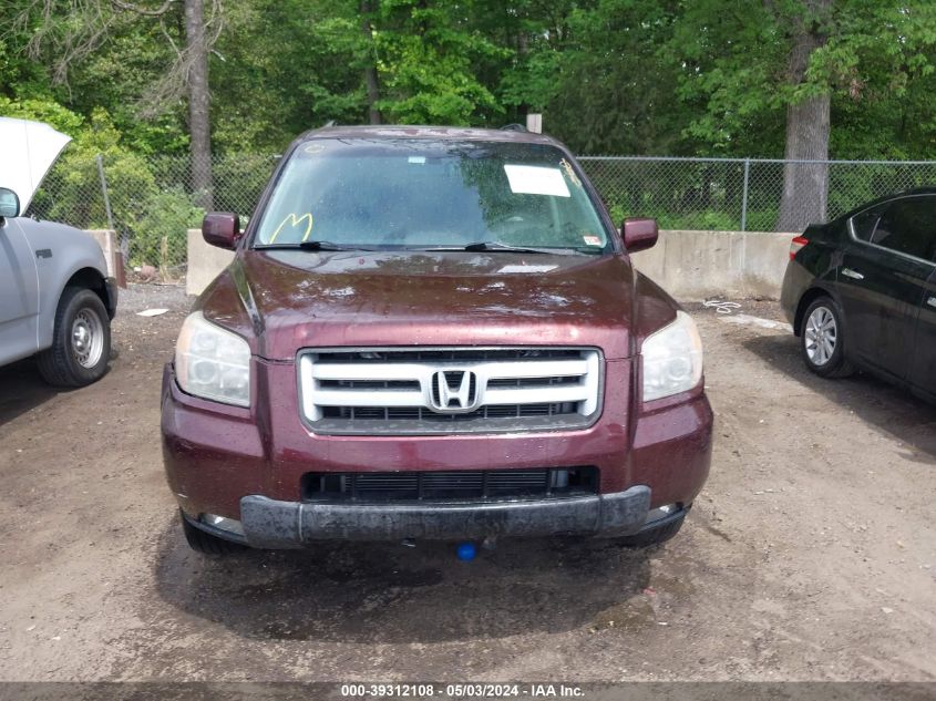 2008 Honda Pilot Ex-L VIN: 5FNYF18658B050339 Lot: 39312108