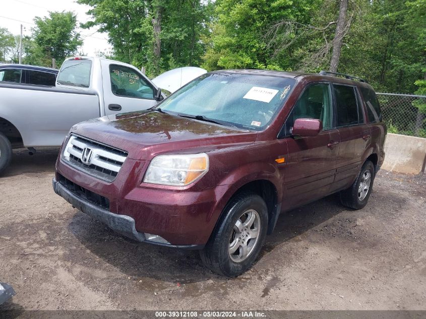 2008 Honda Pilot Ex-L VIN: 5FNYF18658B050339 Lot: 39312108