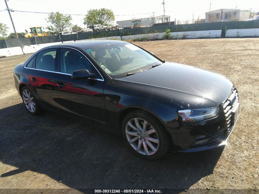 2013 AUDI A4 2.0T PREMIUM - WAUFFAFLXDN013764