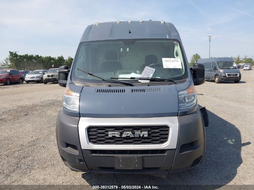 2019 Ram Promaster 3500 Cargo Van High Roof 159 Wb Ext VIN: 3C6URVJG1KE556156 Lot: 39312579