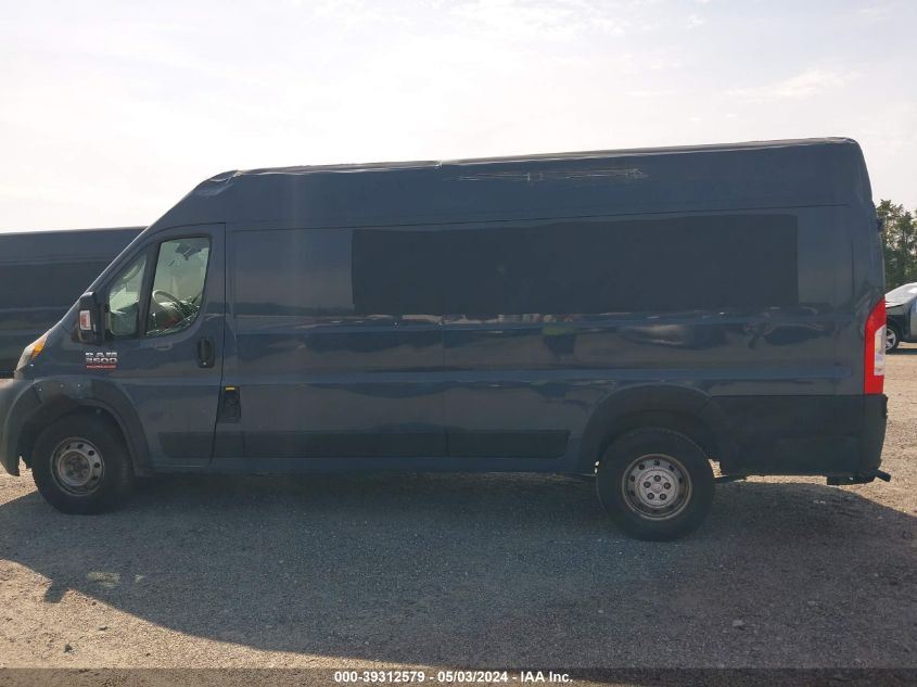 2019 Ram Promaster 3500 Cargo Van High Roof 159 Wb Ext VIN: 3C6URVJG1KE556156 Lot: 39312579