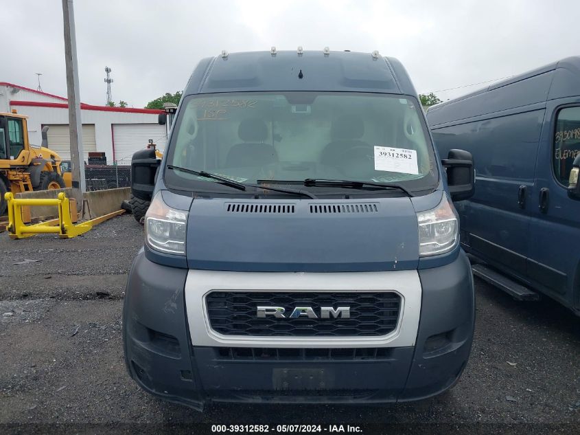 2019 Ram Promaster 3500 Cargo Van High Roof 159 Wb Ext VIN: 3C6URVJG5KE563935 Lot: 39312582