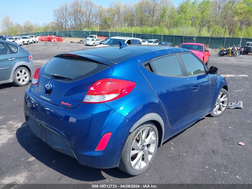 2017 Hyundai Veloster VIN: KMHTC6AD1HU324258 Lot: 39312723