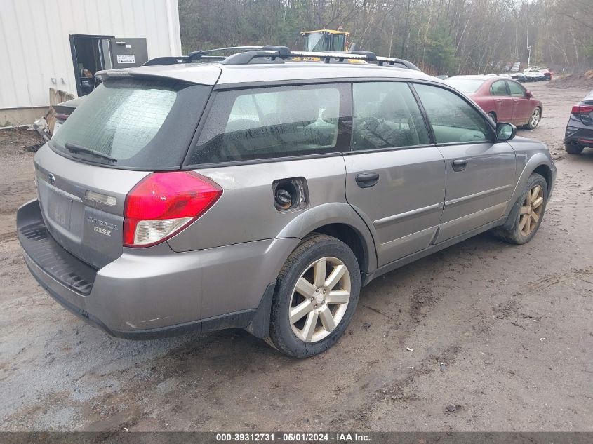 2008 Subaru Outback 2.5I/2.5I L.l. Bean Edition VIN: 4S4BP61CX87350766 Lot: 40291086