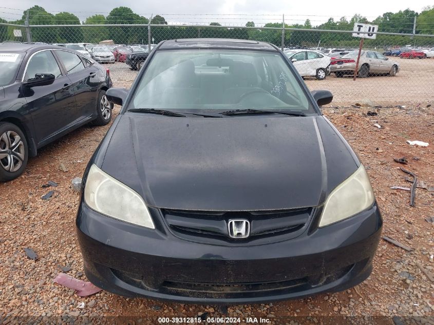 2004 Honda Civic Ex VIN: 2HGES267X4H630823 Lot: 39312815