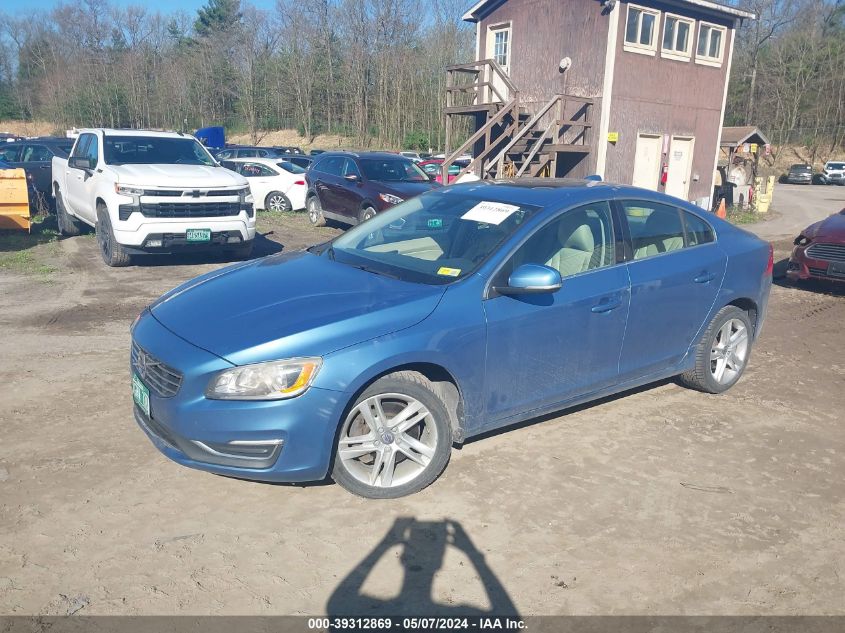 2014 Volvo S60 T5/T5 Platinum/T5 Premier/T5 Premier Plus VIN: YV1612FS9E2274590 Lot: 39312869