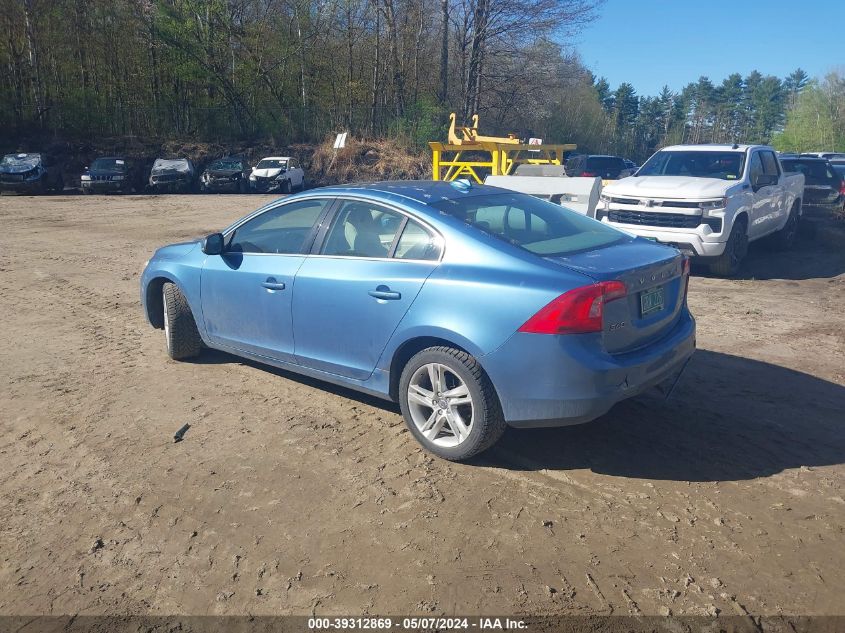 2014 Volvo S60 T5/T5 Platinum/T5 Premier/T5 Premier Plus VIN: YV1612FS9E2274590 Lot: 39312869