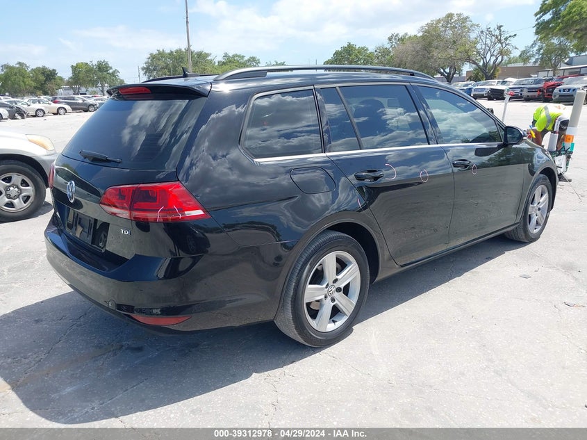 2015 VOLKSWAGEN GOLF SPORTWAGEN TDI S 4-DOOR - 3VWFA7AU7FM508955