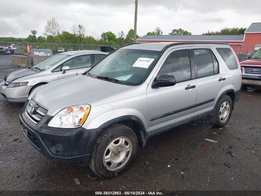 2006 Honda Cr-V Lx VIN: SHSRD78596U443206 Lot: 39312983