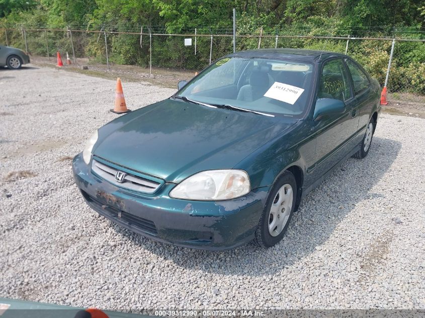 1999 Honda Civic Ex VIN: 1HGEJ8141XL077490 Lot: 39312990