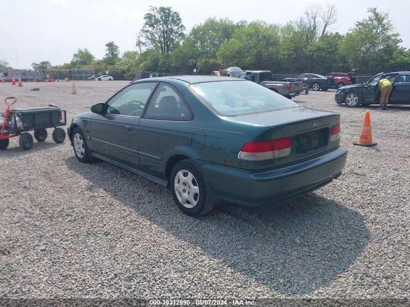 1999 Honda Civic Ex VIN: 1HGEJ8141XL077490 Lot: 39312990