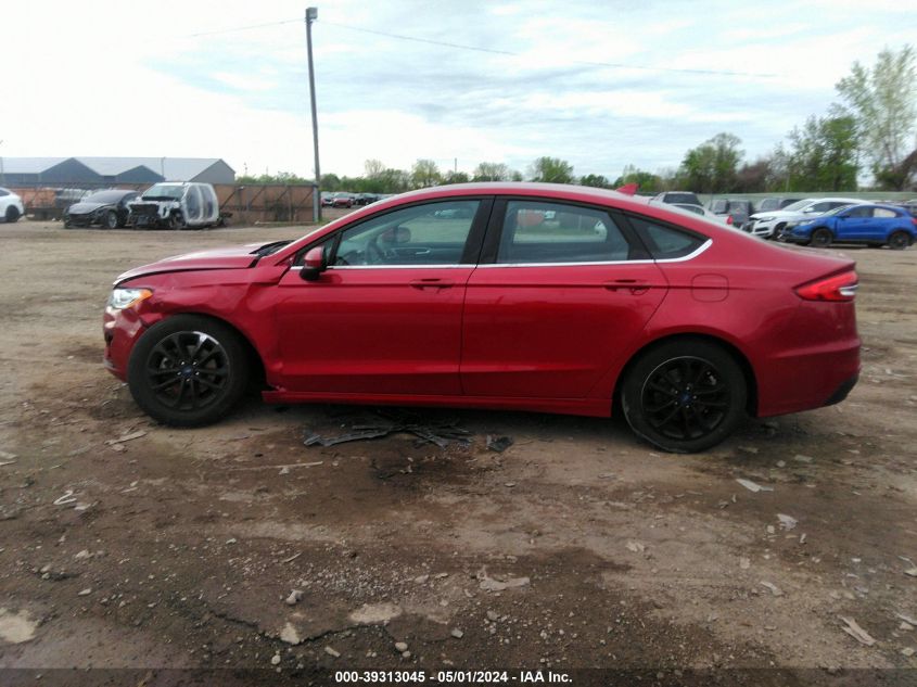 2020 Ford Fusion Se VIN: 3FA6P0HD0LR119822 Lot: 39313045