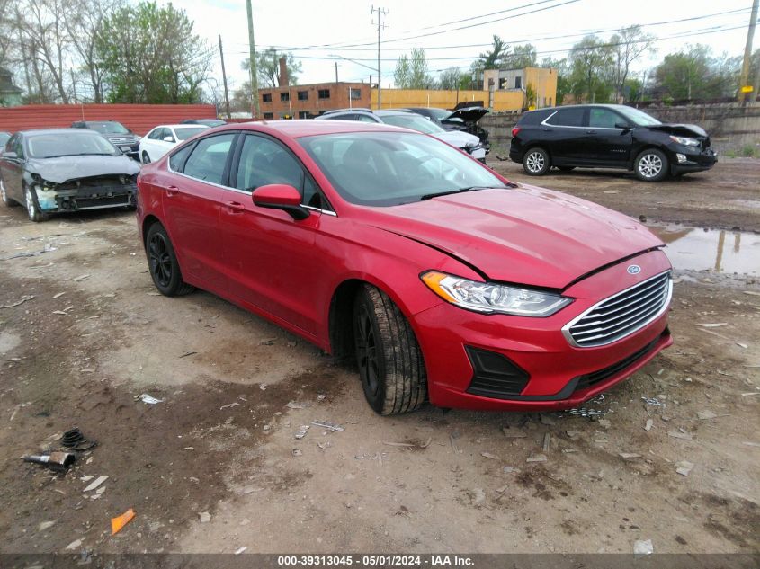 2020 Ford Fusion Se VIN: 3FA6P0HD0LR119822 Lot: 39313045