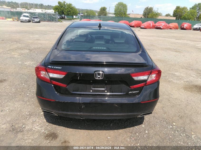 2022 Honda Accord Sport VIN: 1HGCV1F31NA100052 Lot: 39313074