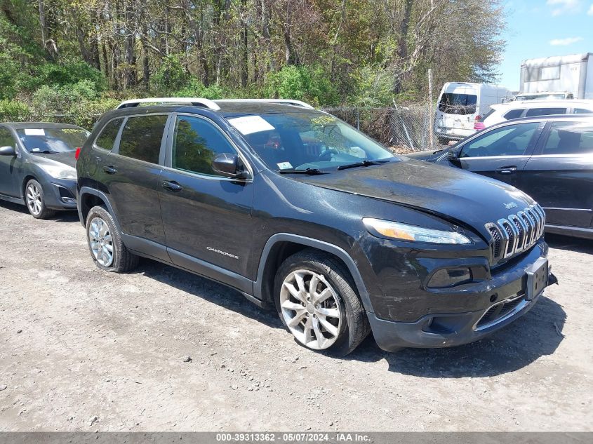 2014 Jeep Cherokee Limited VIN: 1C4PJMDB4EW142872 Lot: 39313362