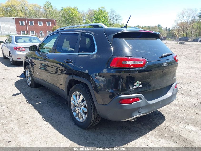 2014 Jeep Cherokee Limited VIN: 1C4PJMDB4EW142872 Lot: 39313362