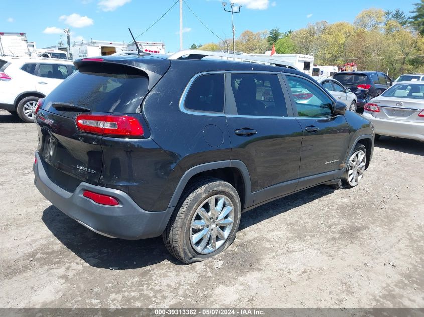 2014 Jeep Cherokee Limited VIN: 1C4PJMDB4EW142872 Lot: 39313362