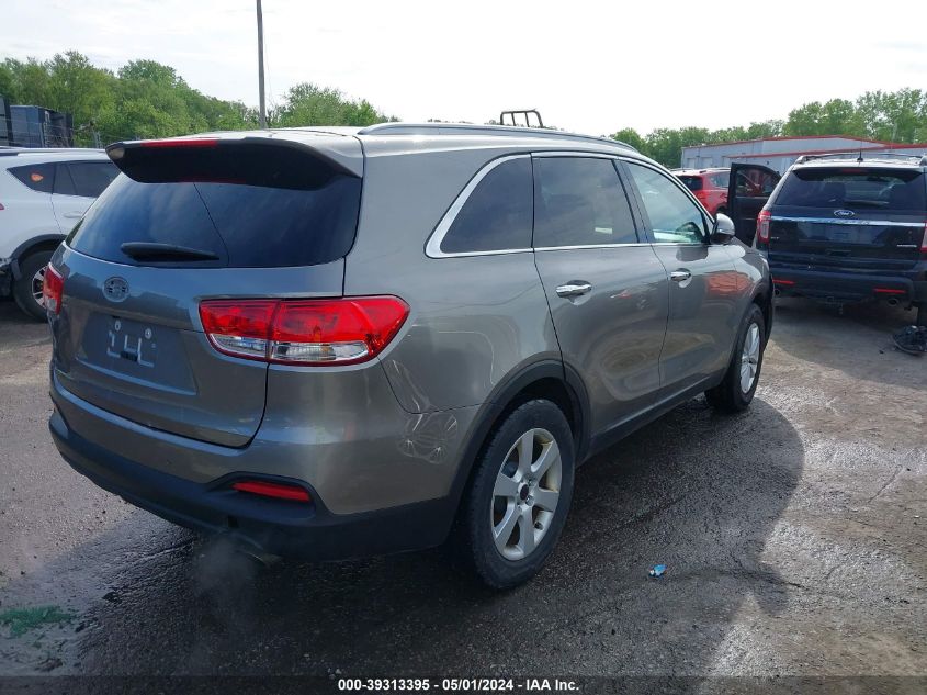 2017 Kia Sorento 2.4L Lx VIN: 5XYPGDA34HG250339 Lot: 39313395