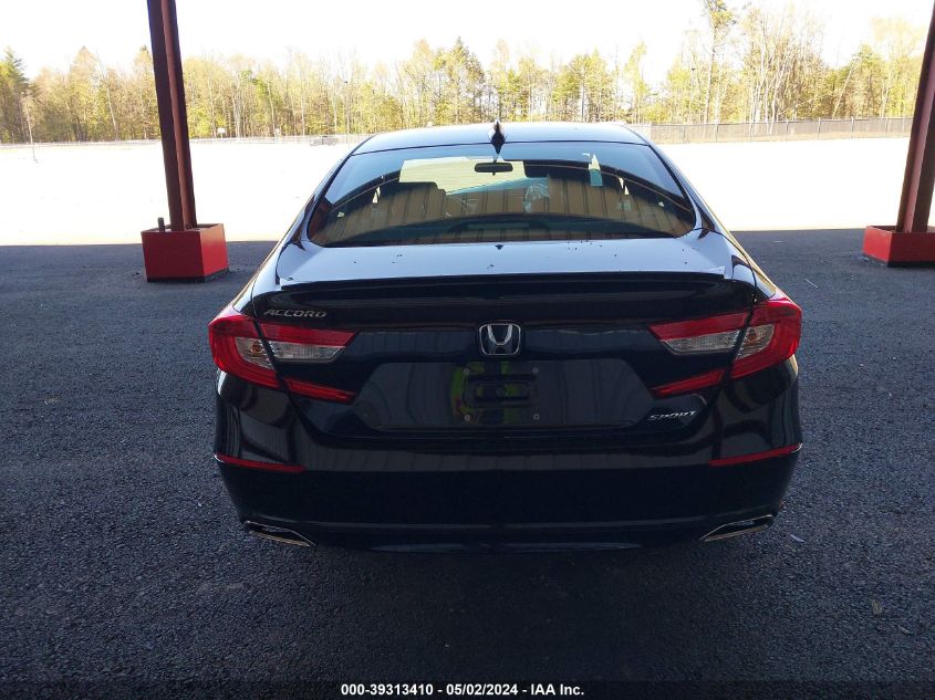 2022 Honda Accord Sport VIN: 1HGCV1F31NA098416 Lot: 39313410