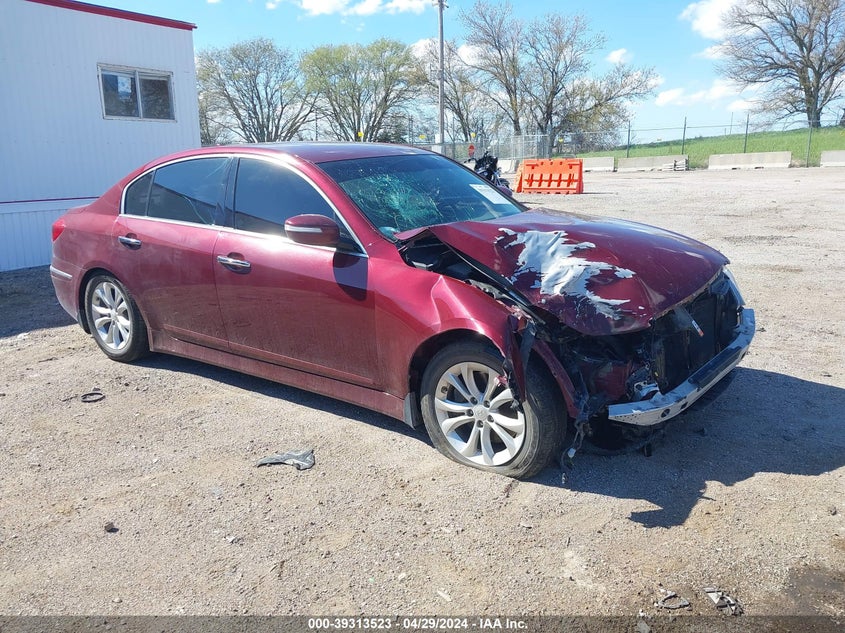 2012 Hyundai Genesis 3.8 VIN: KMHGC4DD8CU189600 Lot: 39313523