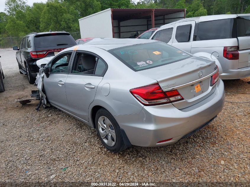 2014 Honda Civic Lx VIN: 2HGFB2F58EH511463 Lot: 39313622