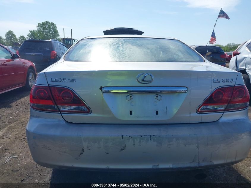 2005 Lexus Es 330 VIN: JTHBA30GX55062969 Lot: 39313744