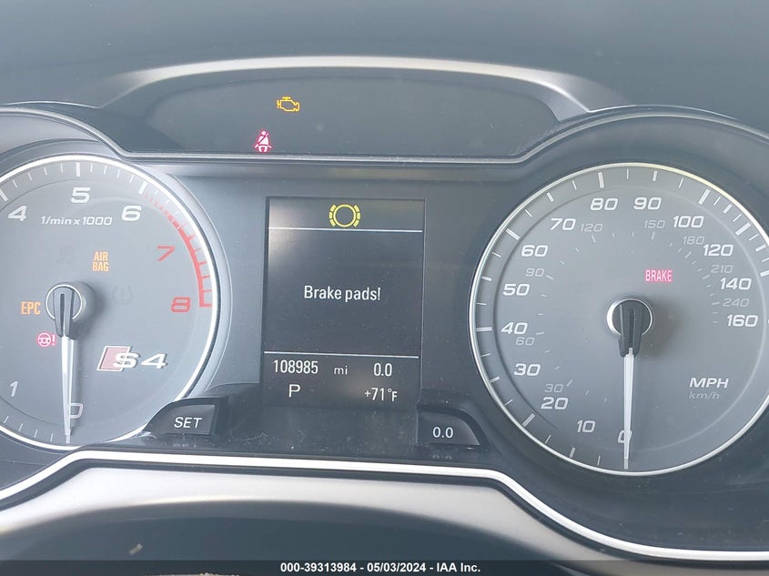 2014 AUDI S4 3.0T PREMIUM PLUS - WAUBGAFL0EA039990