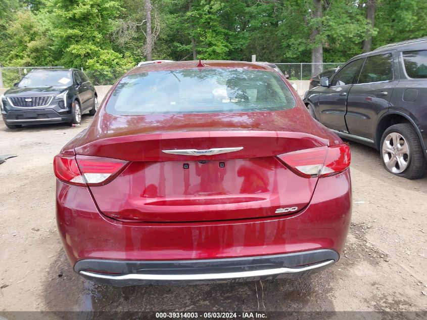 2017 Chrysler 200 Limited Platinum VIN: 1C3CCCAB4HN500722 Lot: 39314003